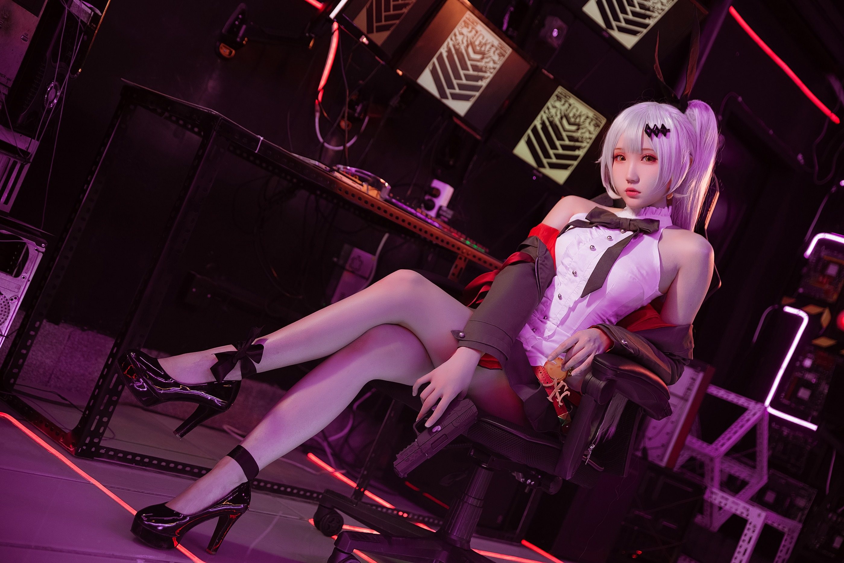 图片[1]-瓜希酱 – NO.070 少女前线 FN-57 Five-seveN [22P]-XikXak